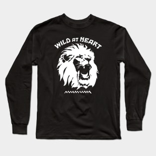 Roaring Lion Face | Wild At Heart Long Sleeve T-Shirt